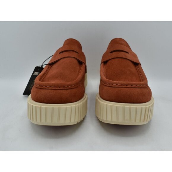 Sorel Women Size 7.5 ONA AVE Sanguine Red Bleached Ceramic Slip On Loafers Shoes - Picture 3 of 12